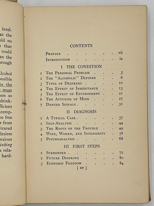 The Common Sense of Drinking by Richard R. Peabody - 1933 - RDJ