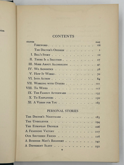 Alcoholics Anonymous First Edition 13th Printing from 1950 - ODJ