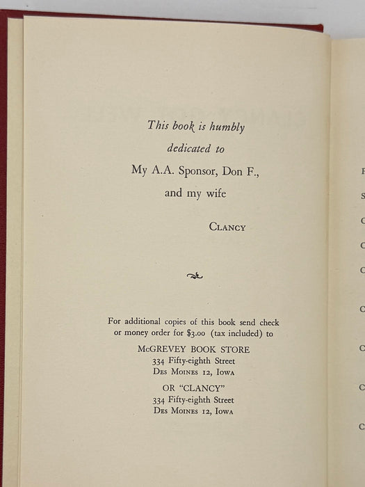 Signed - Clancy Got Well by Jay R. Clancy from 1951