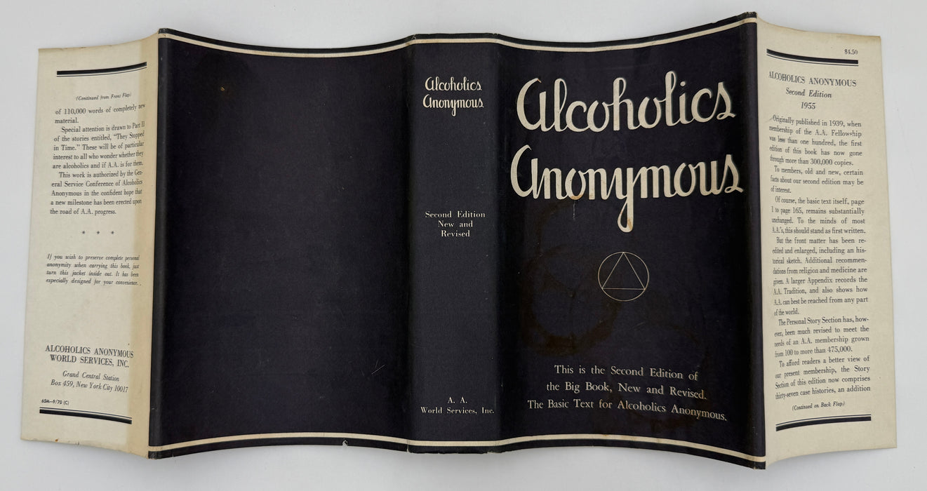 Alcoholics Anonymous Second Edition Big Book 11th Printing with ODJ