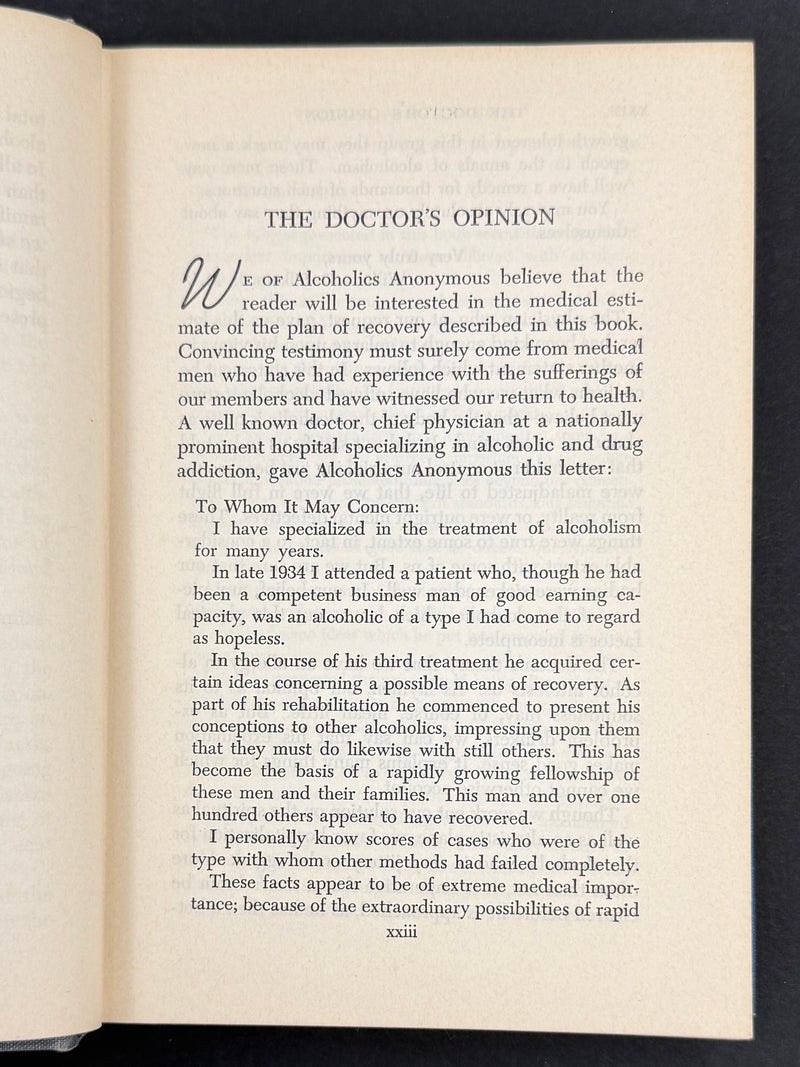 Alcoholics Anonymous — Second Edition, Fourth Printing — 1960