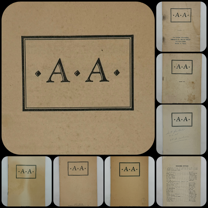 Alcoholics Anonymous 1943–1944 Early Pamphlet — Complete Set of Six Variants
