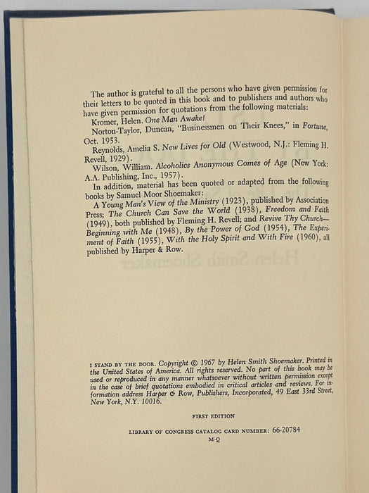 I Stand By The Door by Helen Smith Shoemaker Recovery Collectibles