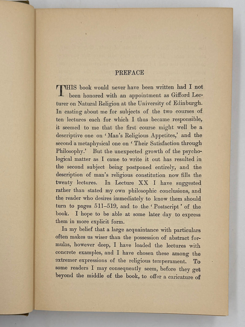 Varieties of Religious Experience by William James - from 1929