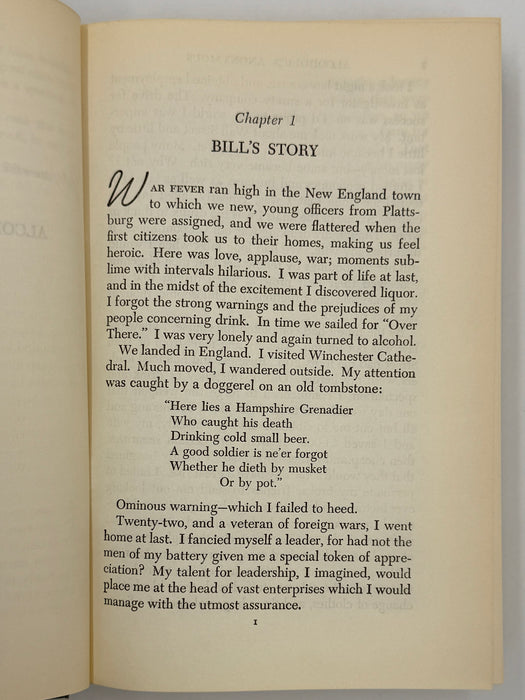 First Issue with Original White Band - Alcoholics Anonymous Second Edition First Printing from 1955 with ODJ