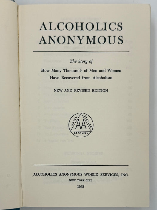 Alcoholics Anonymous Second Edition 15th Printing from 1973 - ODJ