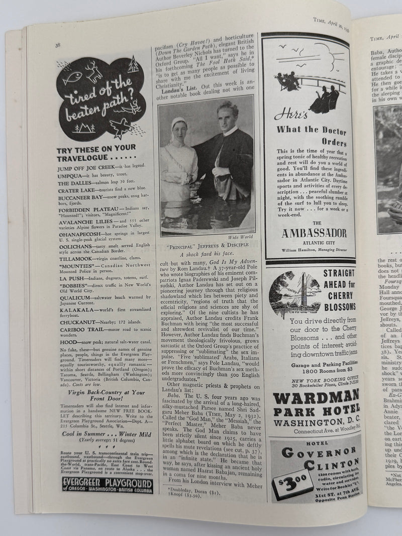 Time Magazine from April 1936 - Cultist Buchman