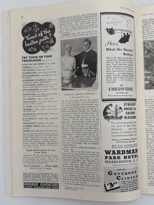 Time Magazine from April 1936 - Cultist Buchman