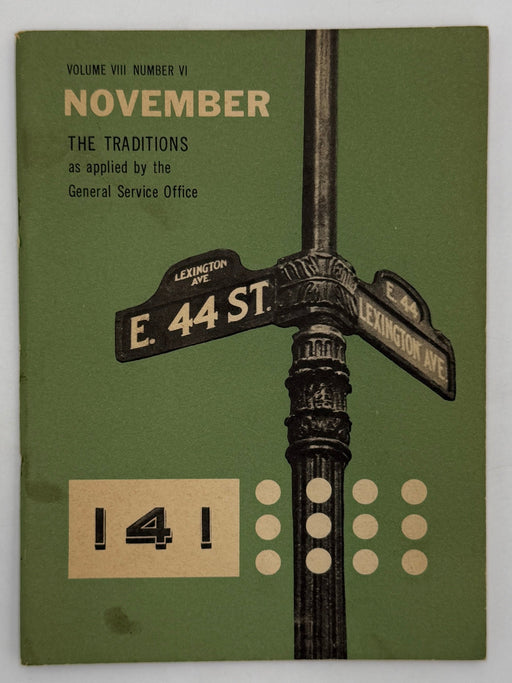 AA Grapevine from November 1951 - The Traditions Recovery Collectibles