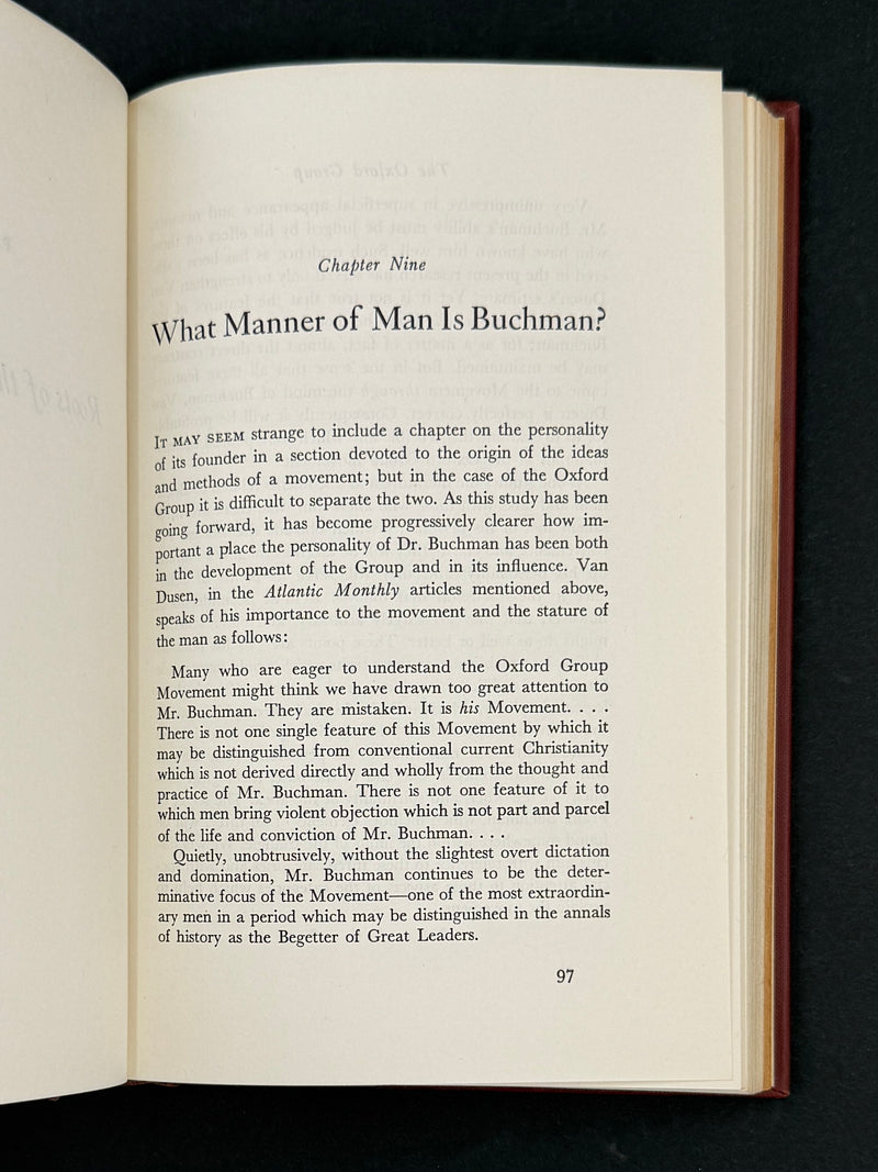 The Oxford Group: Its History and Significance | Walter Houston Clark — First Printing, 1951 — Original Dust Jacket