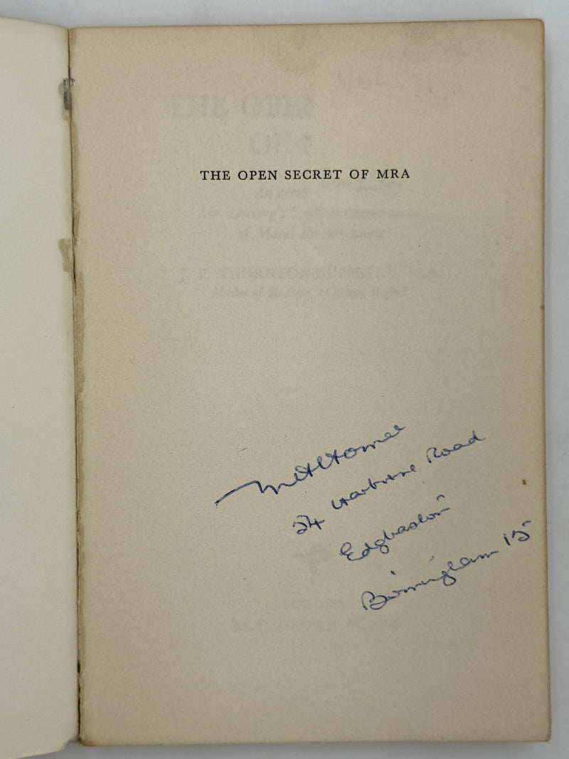 The Open Secret of MRA by J.P. Thornton-Duesbery