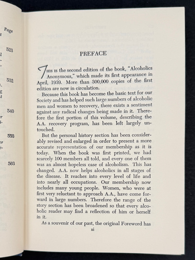Alcoholics Anonymous — Second Edition, Ninth Printing (1967)