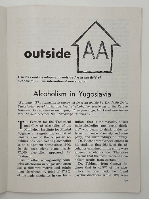 AA Grapevine from October 1959 - International Issue