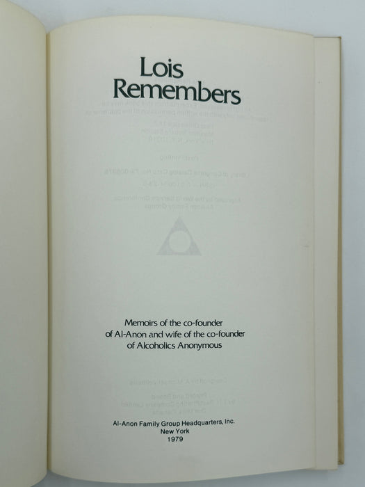Lois Remembers - First Printing from 1979 - ODJ