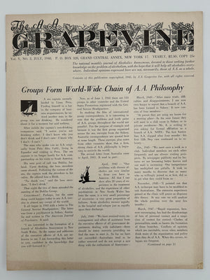 The A.A. Grapevine — July 1948 — Vol. V, No. 2