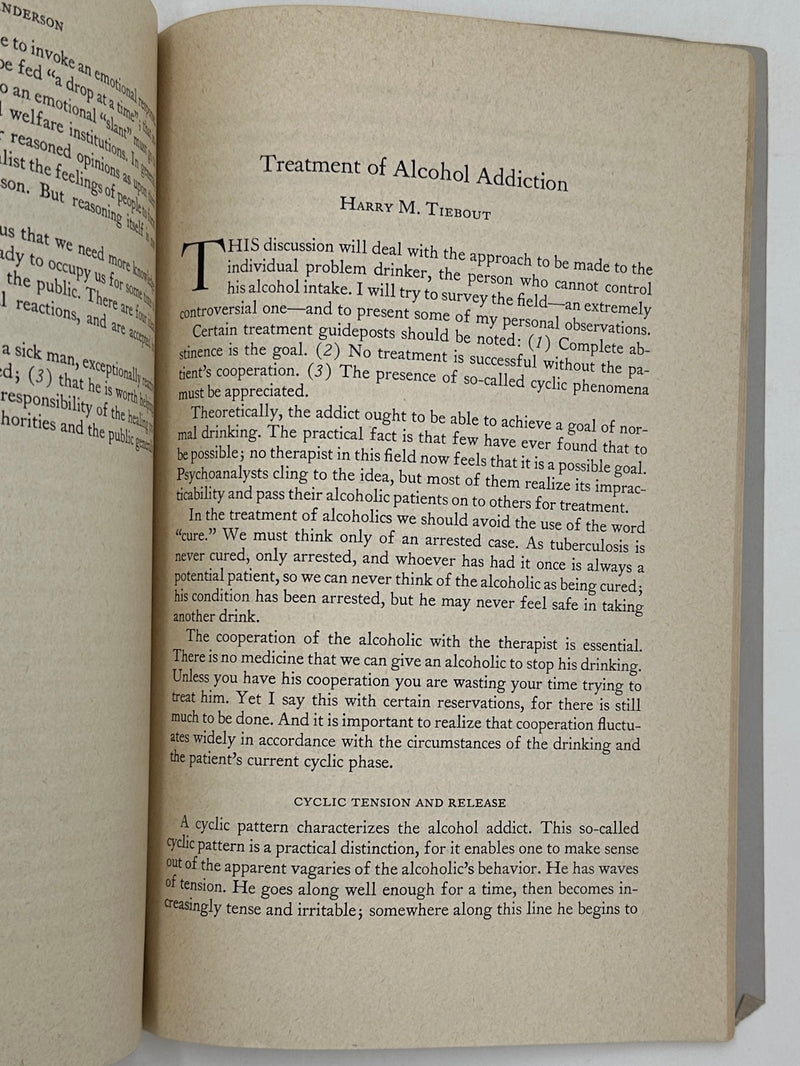 Abridged Lectures of the First (1943) Summer Course on Alcohol Studies at Yale University