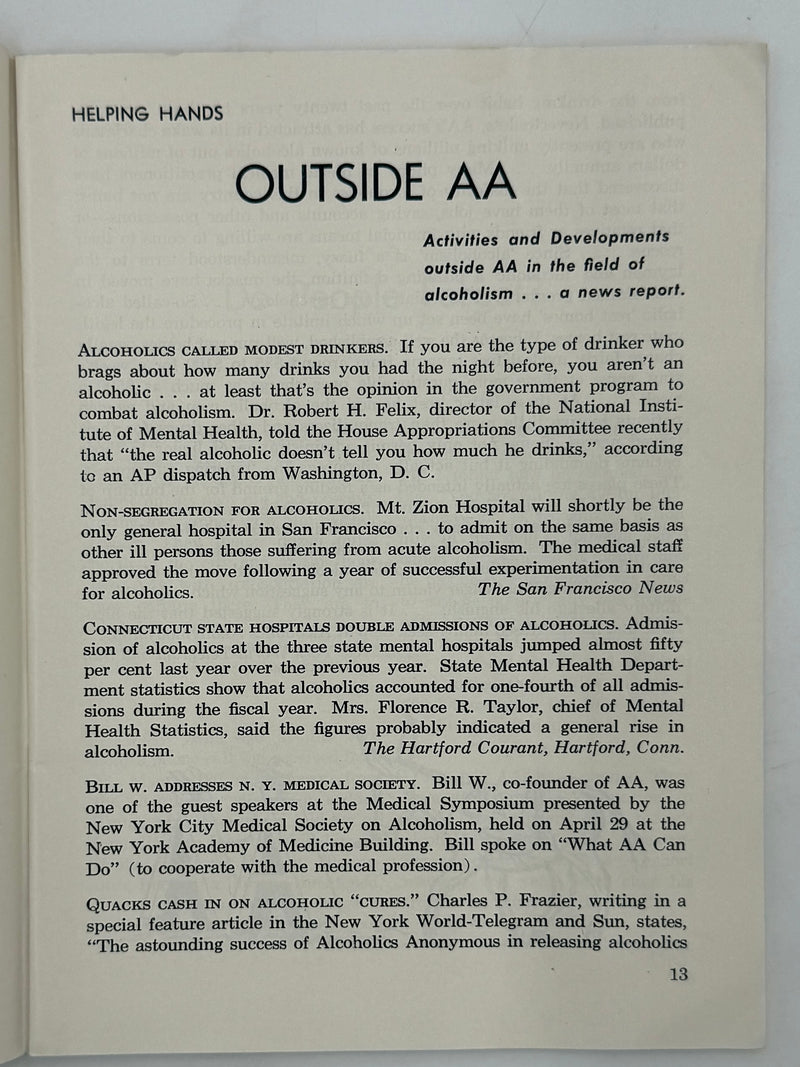 AA Grapevine from July 1958