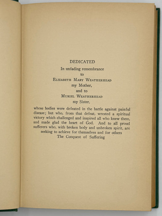 Why Do Men Suffer? by Leslie D. Weatherhead - Fourth Printing