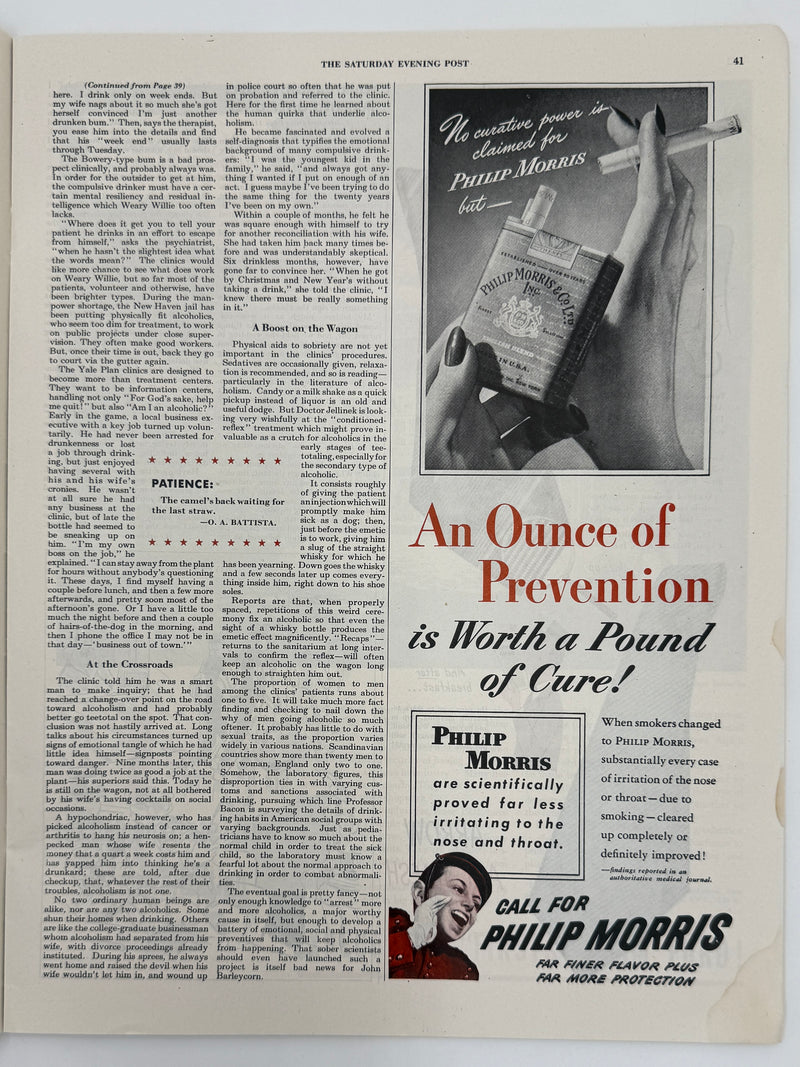 The Saturday Evening Post — May 26, 1945 Featuring “Why Drunkards Act That Way” by J.C. and Helen Furnas