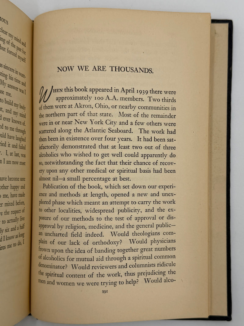 Signed by “Mr. X” (Clarence Snyder) - Alcoholics Anonymous First Edition 12th Printing