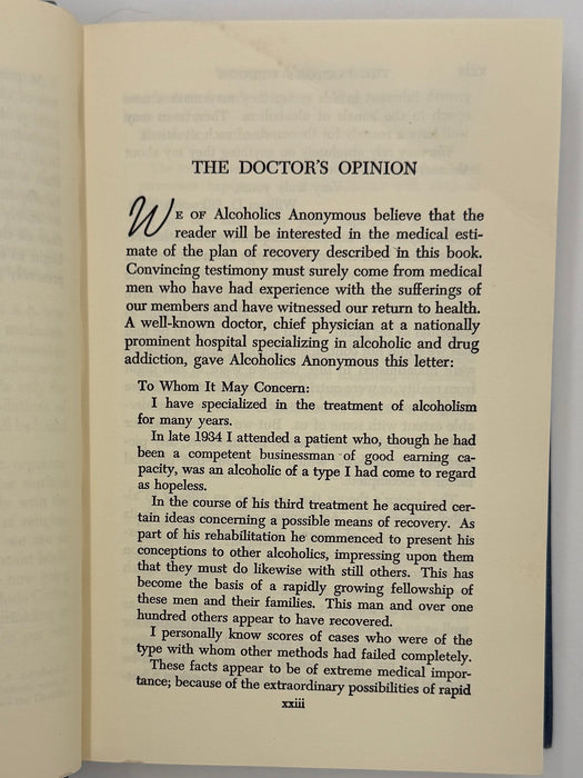 Alcoholics Anonymous Second Edition Big Book 14th Printing - ODJ