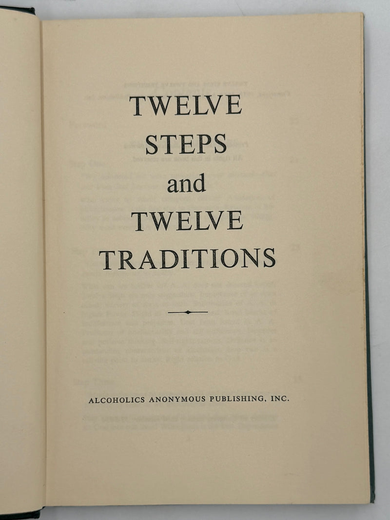 Twelve Steps and Twelve Traditions Second Printing — Original Dust Jacket