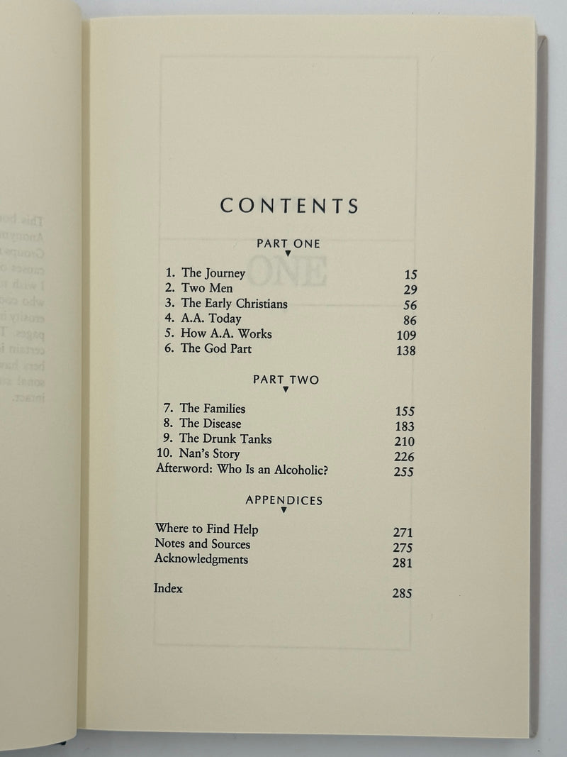 Getting Better: Inside Alcoholics Anonymous by Nan Robertson - 1st Printing from 1988