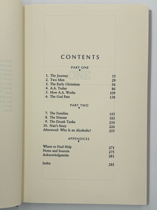 Getting Better: Inside Alcoholics Anonymous by Nan Robertson - 1st Printing from 1988