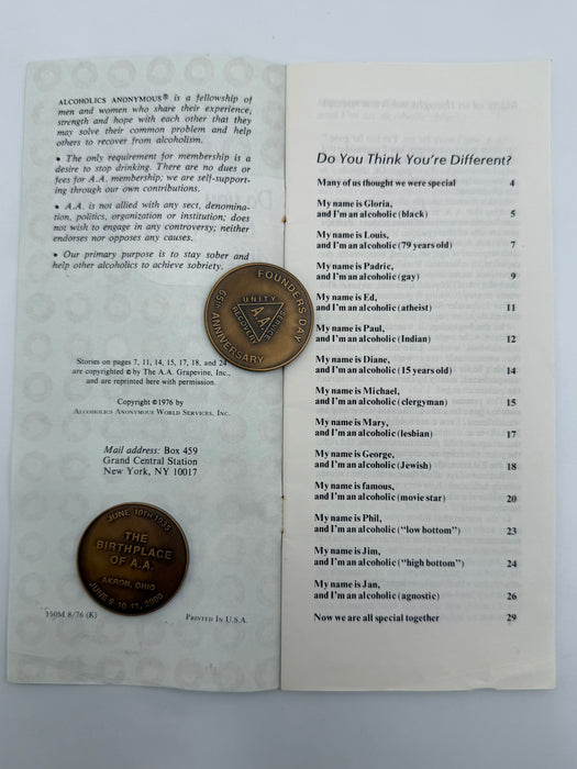 Do you think you're different? - AA Pamphlet - 1976