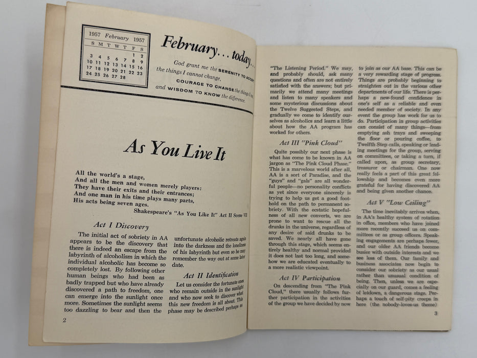 AA Grapevine from February 1957