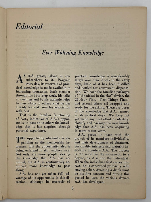 AA Grapevine from April 1949