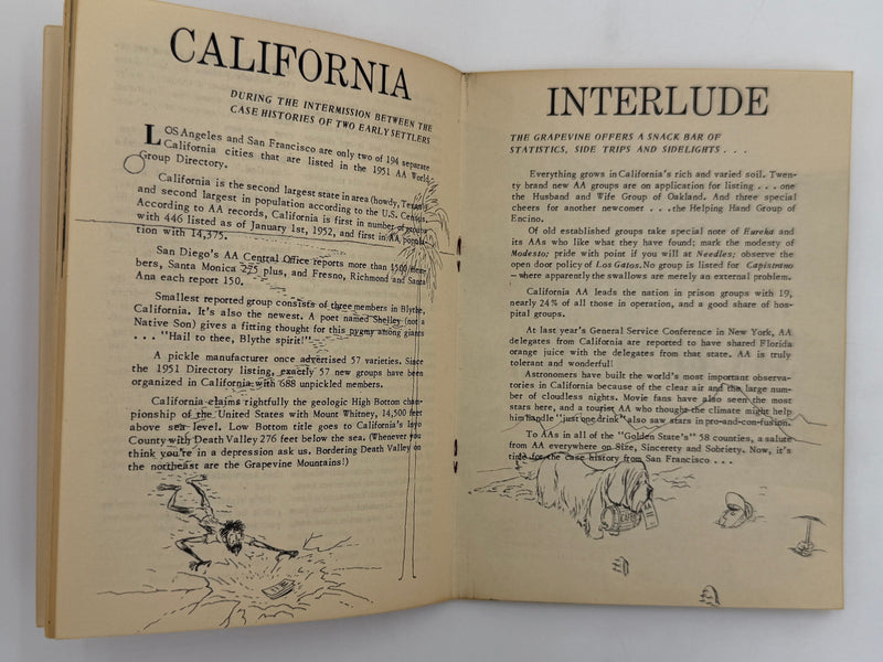 AA Grapevine from February 1952 - California Early History Recovery Collectibles