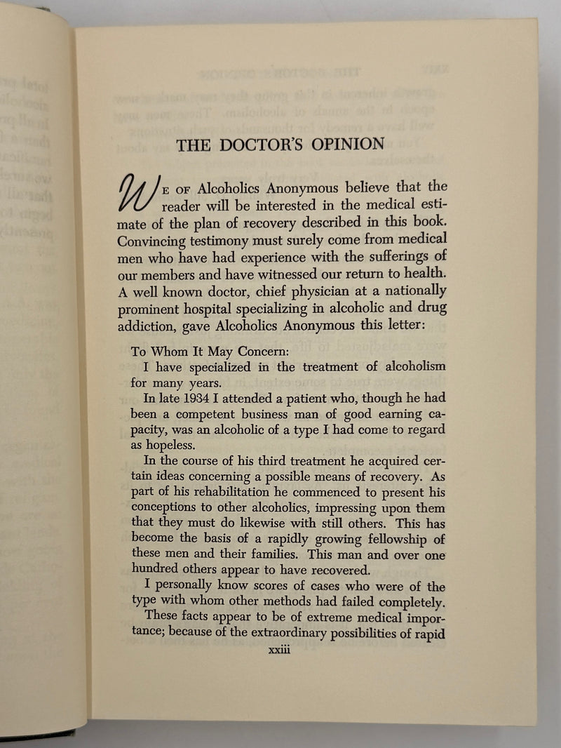 Alcoholics Anonymous Second Edition 3rd Printing with RDJ