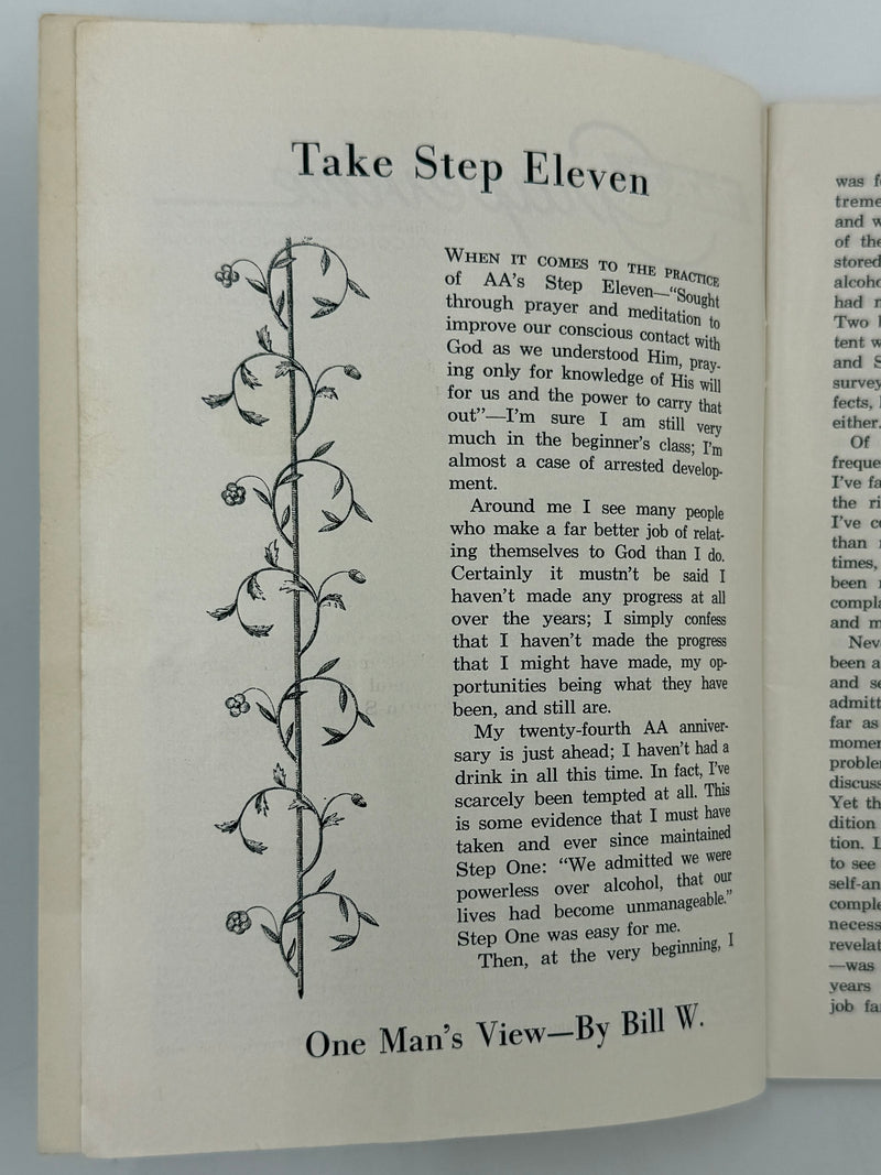AA Grapevine from June 1958 - Take Step Eleven by Bill