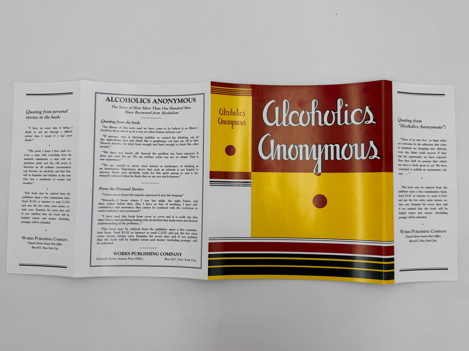 Alcoholics Anonymous (Big Book) — First Edition, First Printing (April 1939)