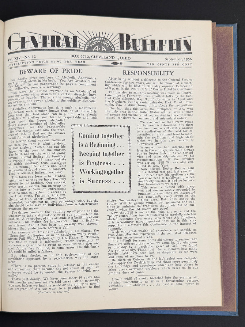 The Cleveland Central Bulletin Collection — Original Bound Volumes, 1942–1962