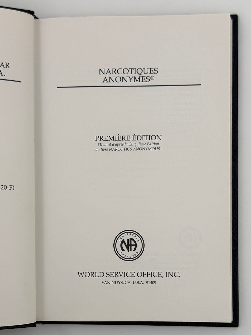 Narcotiques Anonymes — First French Edition, 1990 Printing | Original Dust Jacket