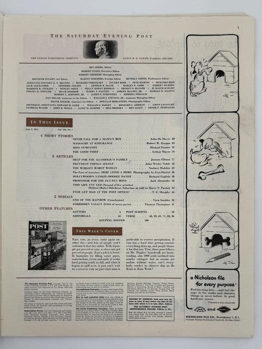 Saturday Evening Post from July 2, 1955 - Help for the Alcoholic’s Family