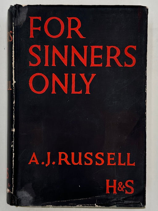 Signed by A.J. Russell - First Printing of For Sinners Only and Handwritten Letter West Coast Collection