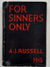 Signed by A.J. Russell - First Printing of For Sinners Only and Handwritten Letter West Coast Collection