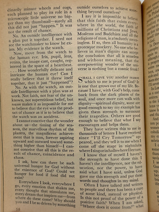 Coronet August 1955 - I Can Prove There Is A God by Lillian Roth