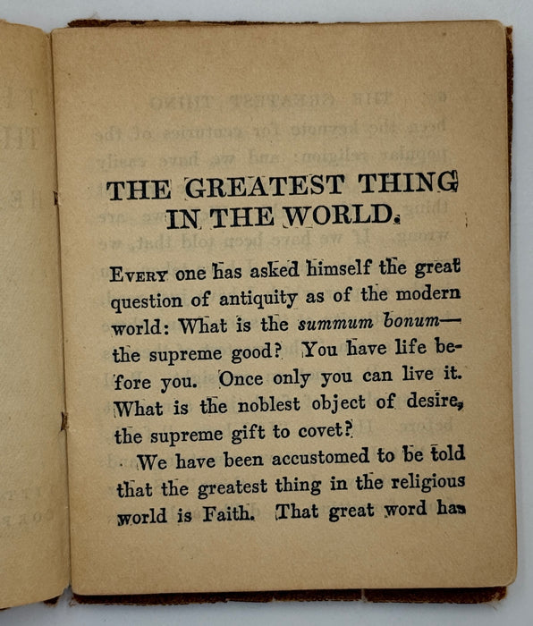 The Greatest Thing in the World by Henry Drummond