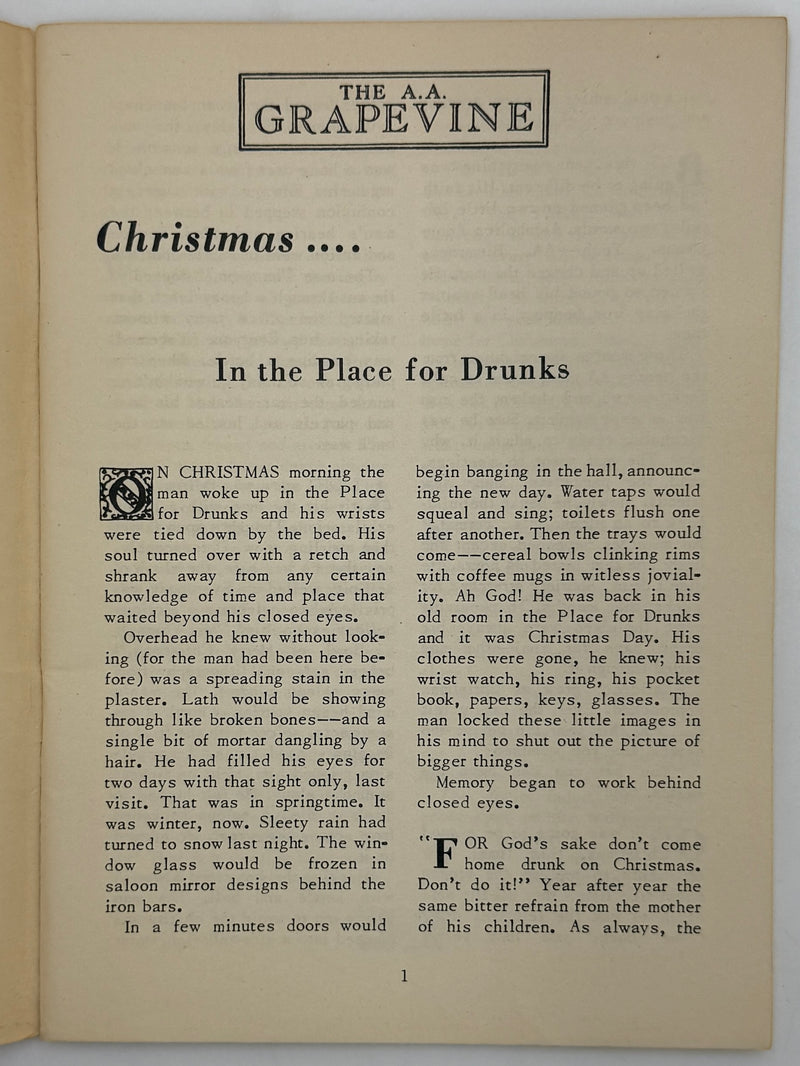 AA Grapevine from December 1949