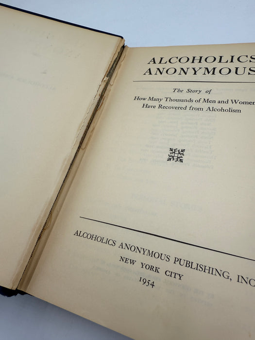 Alcoholics Anonymous First Edition 15th Printing from 1954 - ODJ