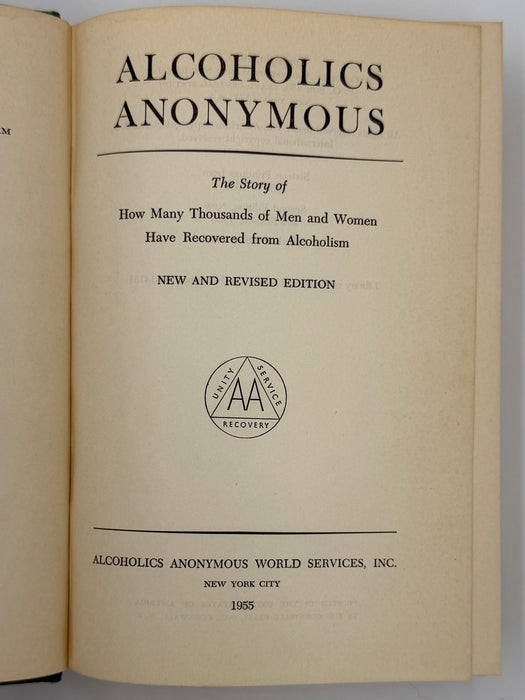 Alcoholics Anonymous Second Edition 4th Printing from 1960 - ODJ