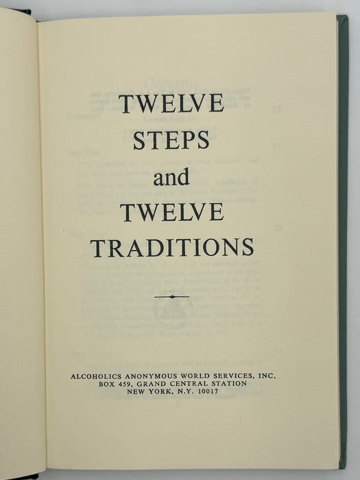 Alcoholics Anonymous Twelve Steps And Twelve Traditions - 11th Printing from 1972
