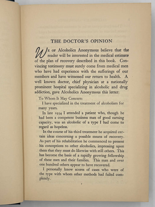 Alcoholics Anonymous First Edition 16th Printing from 1954 with ODJ