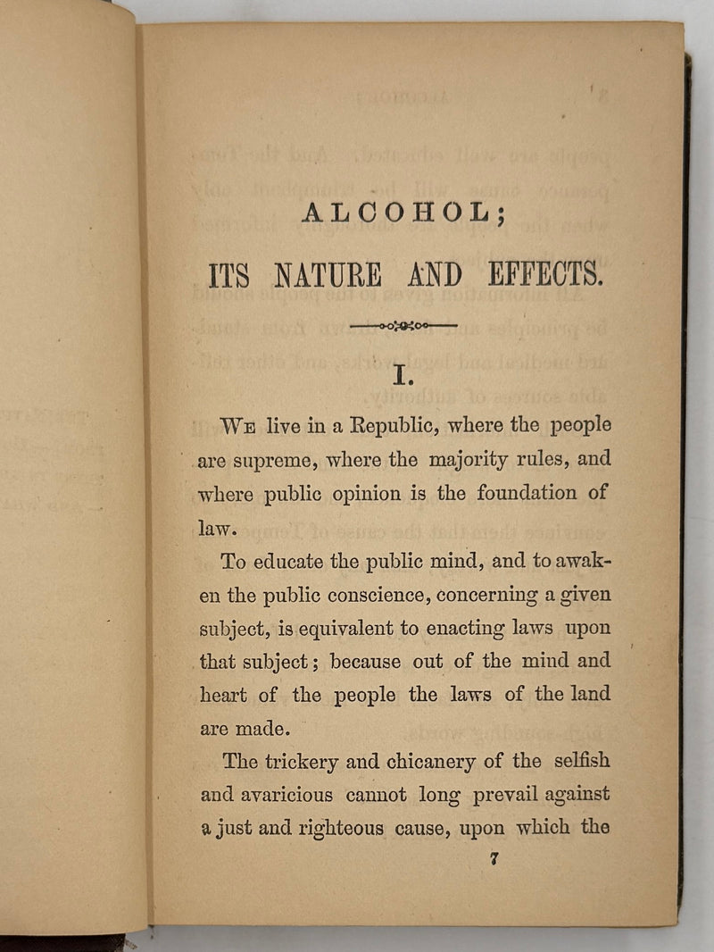 Alcohol: Its Nature and Effects by Dr. Charles A. Story