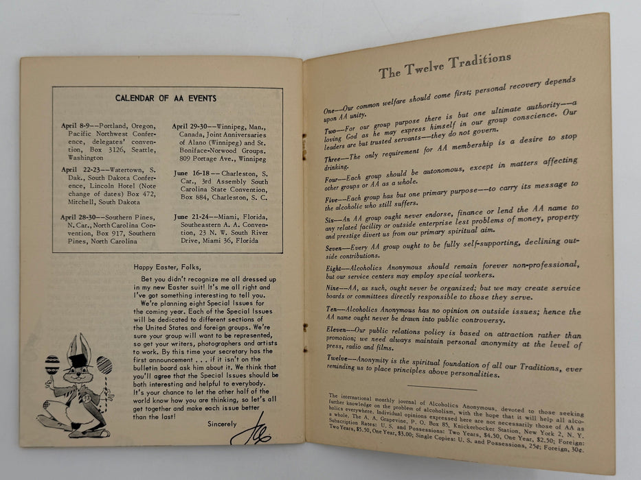 AA Grapevine from April 1950 Recovery Collectibles