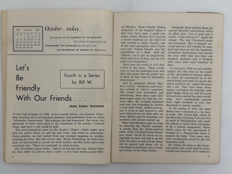 AA Grapevine - AA Comes of Age - October 1957